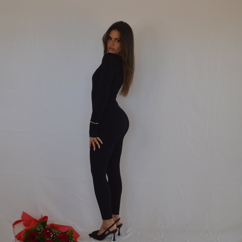 RIBBED JUMPSUIT