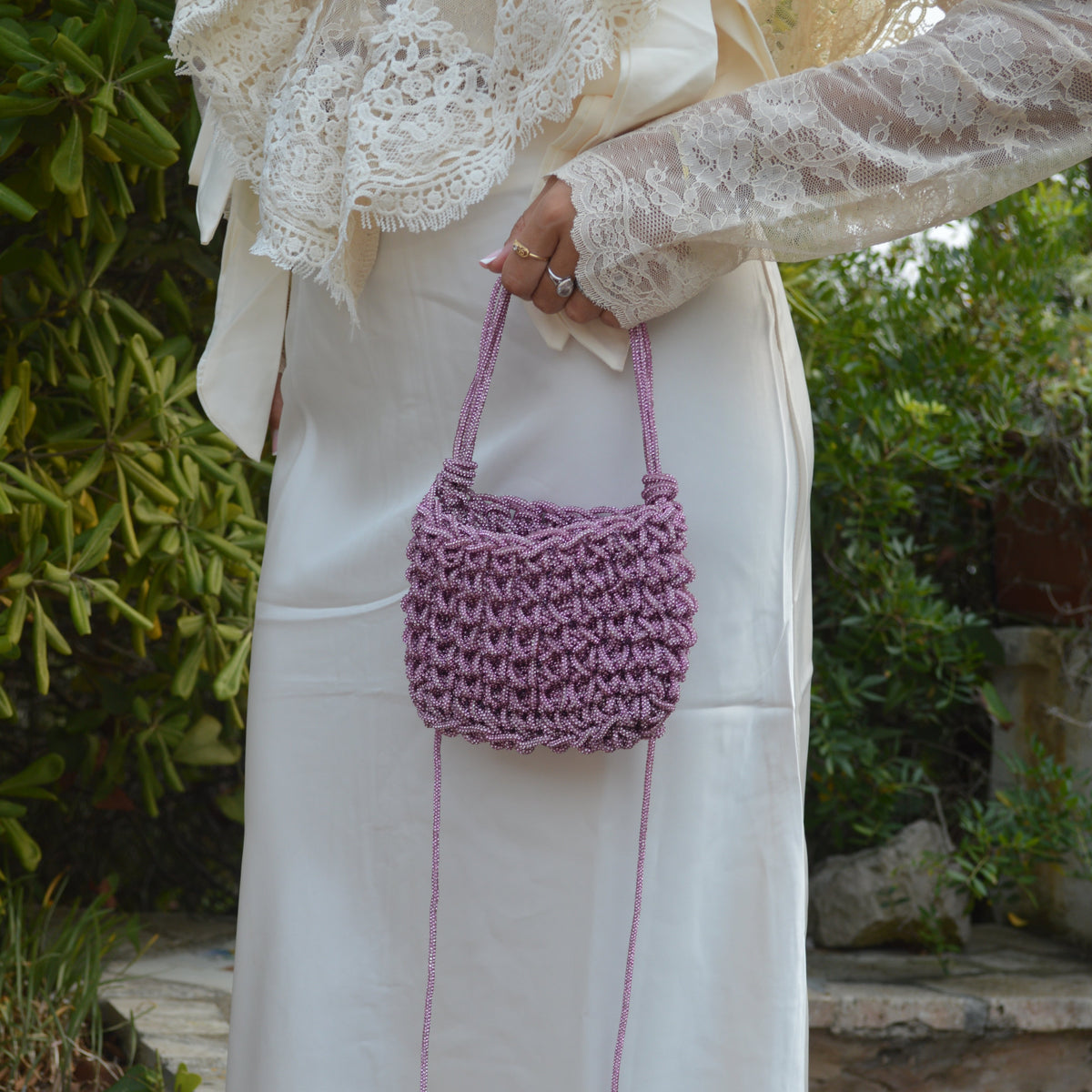ÉCLAT — PINK CRYSTAL BAG