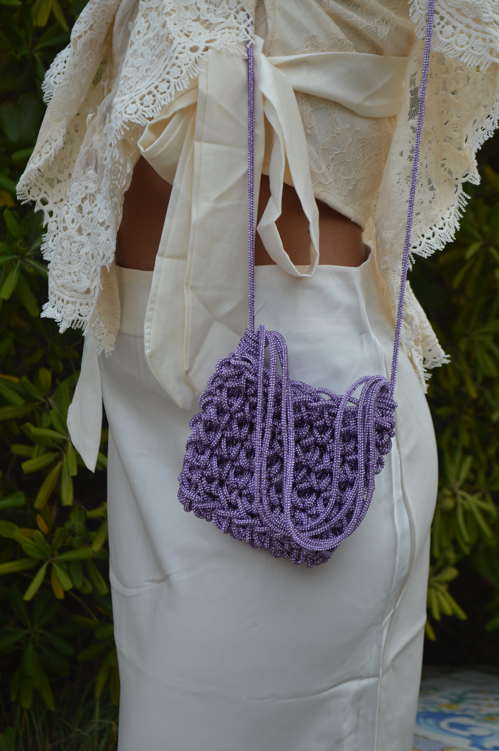 ÉCLAT — VIOLET CRYSTAL BAG