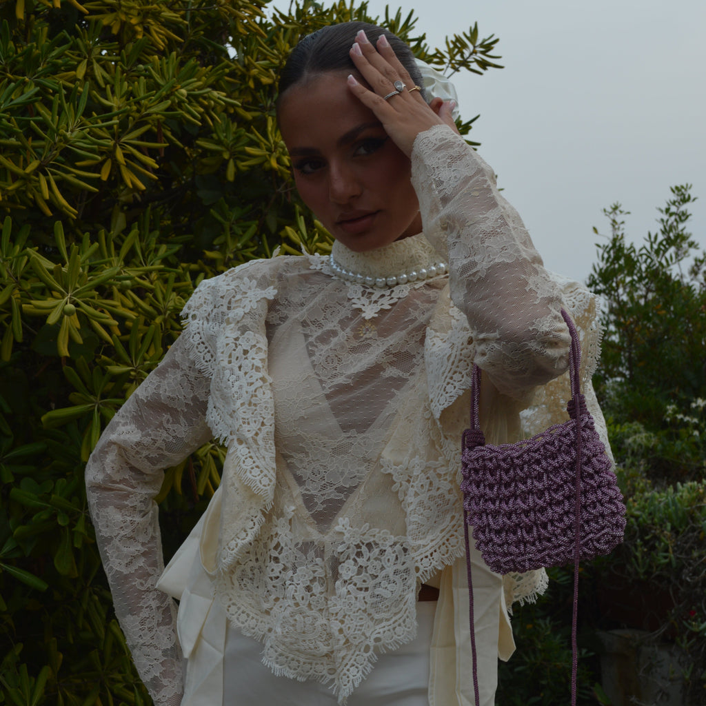 ÉCLAT — PINK & MAUVE CRYSTAL BAG