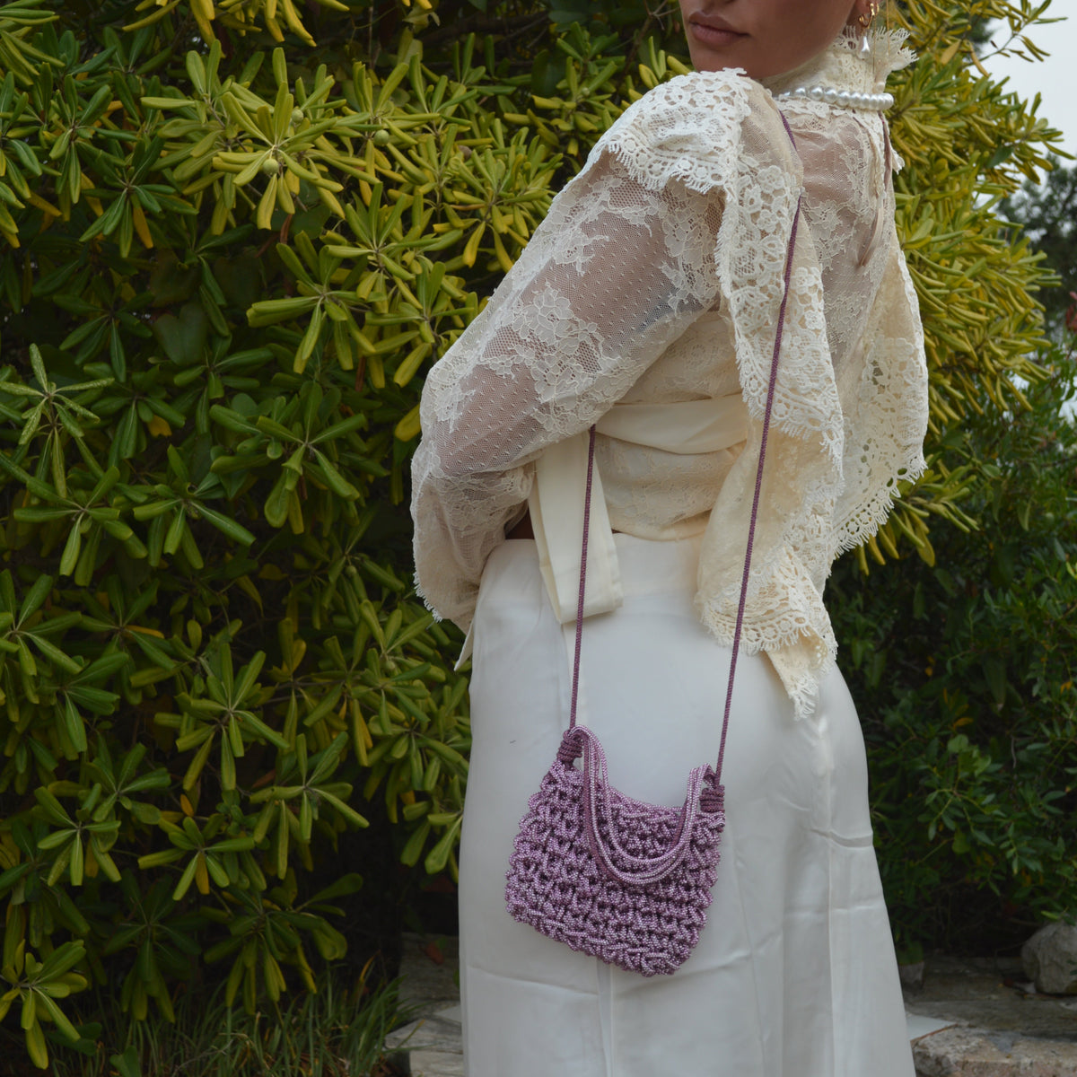 ÉCLAT — PINK & MAUVE CRYSTAL BAG