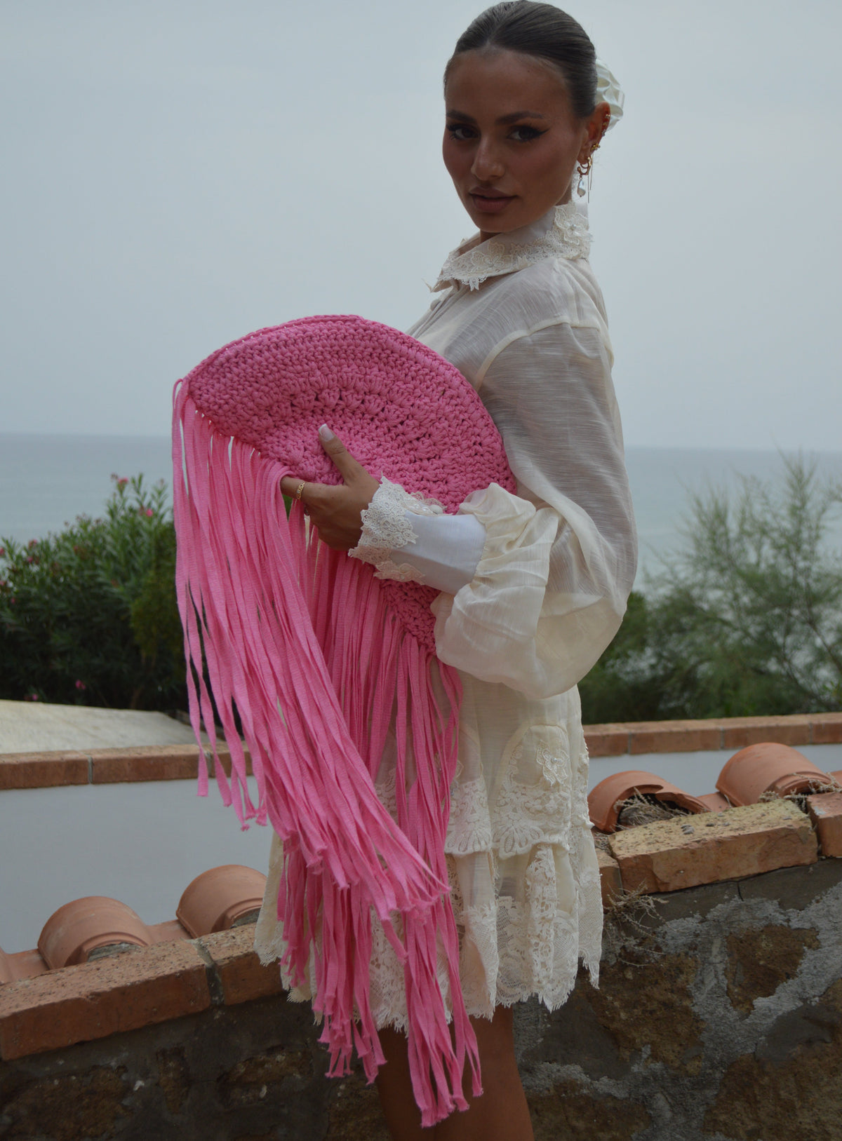 ALLEGRA — FRINGE CROCHET BAG