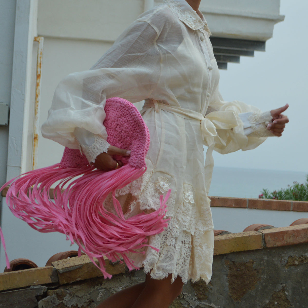 ALLEGRA — FRINGE CROCHET BAG