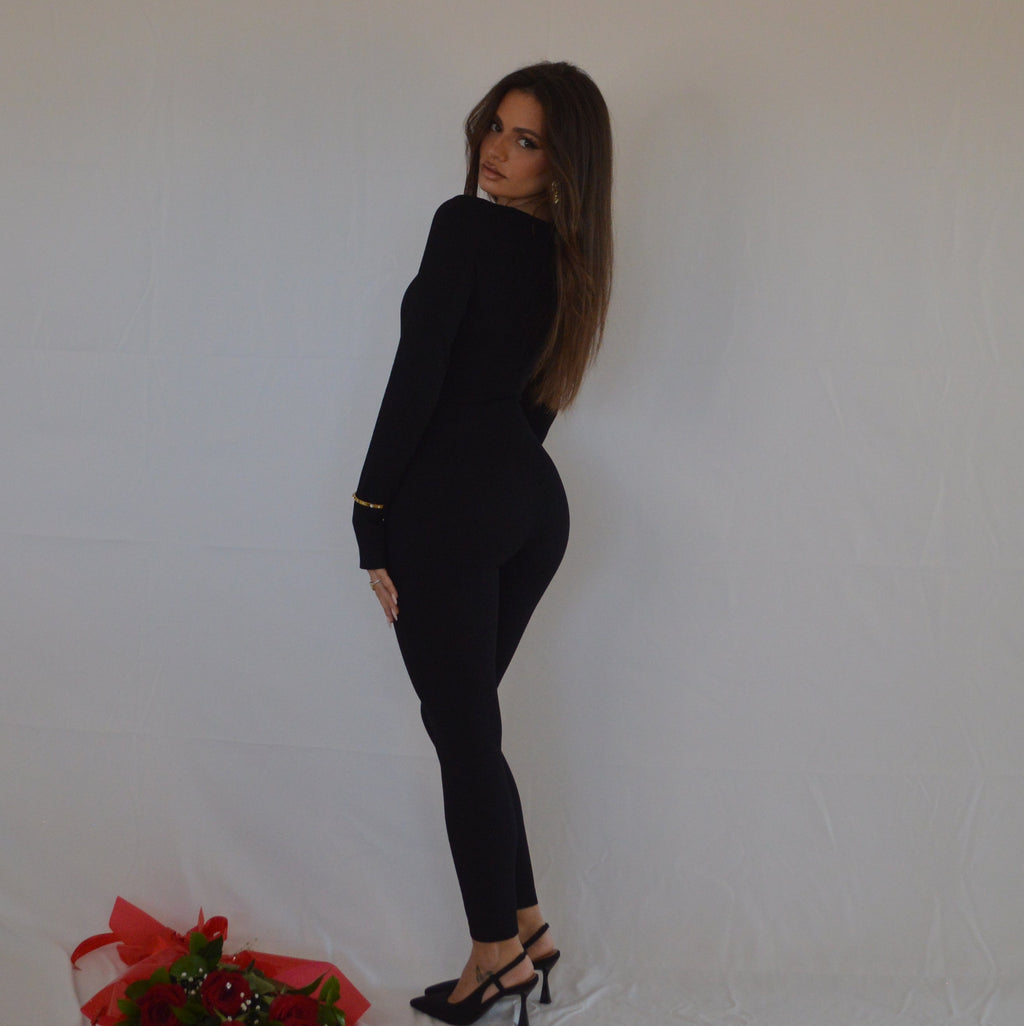 RIBBED JUMPSUIT
