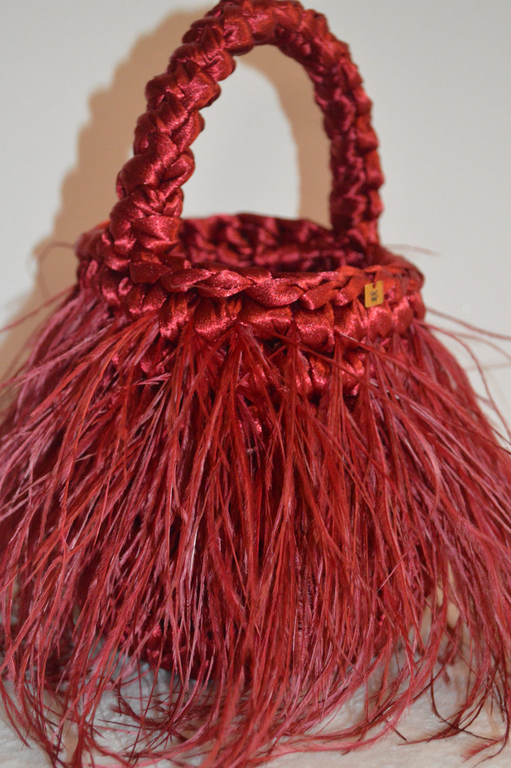 HARLOW — Mini Bag in Piume di Struzzo