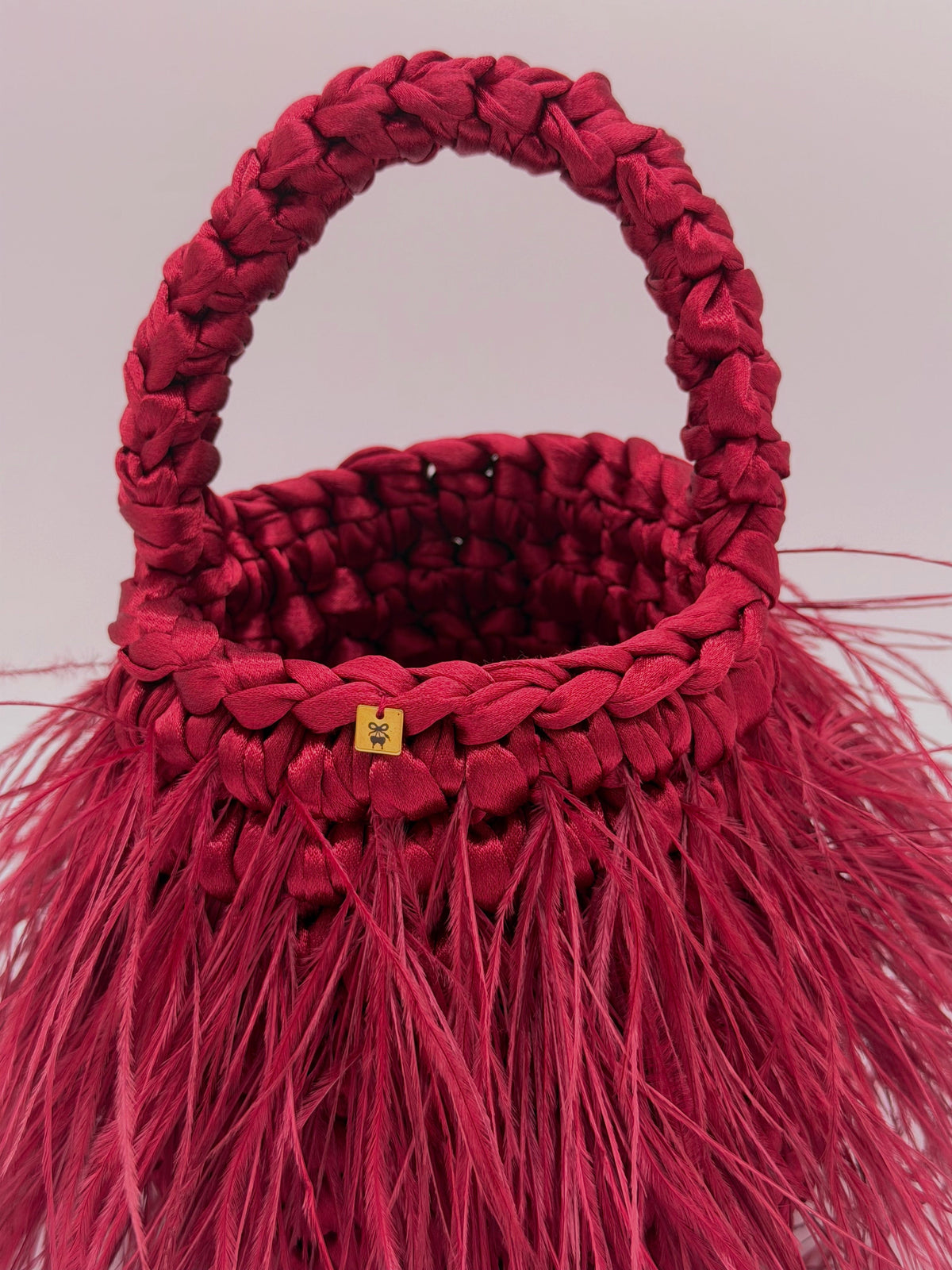 HARLOW — Mini Bag in Piume di Struzzo