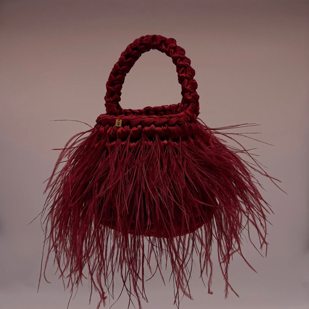 HARLOW — Mini Bag in Piume di Struzzo