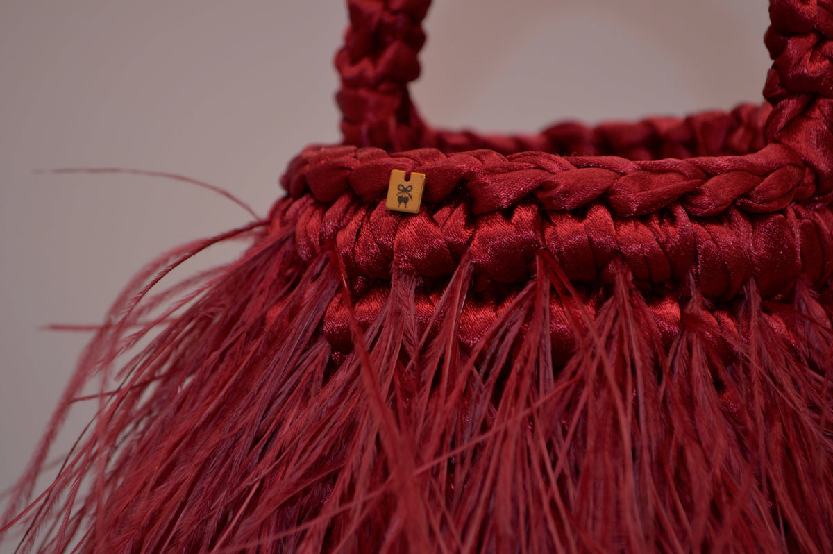 HARLOW — Mini Bag in Piume di Struzzo