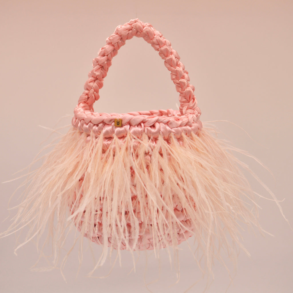 CAROLE — Mini Bag in Piume di Struzzo