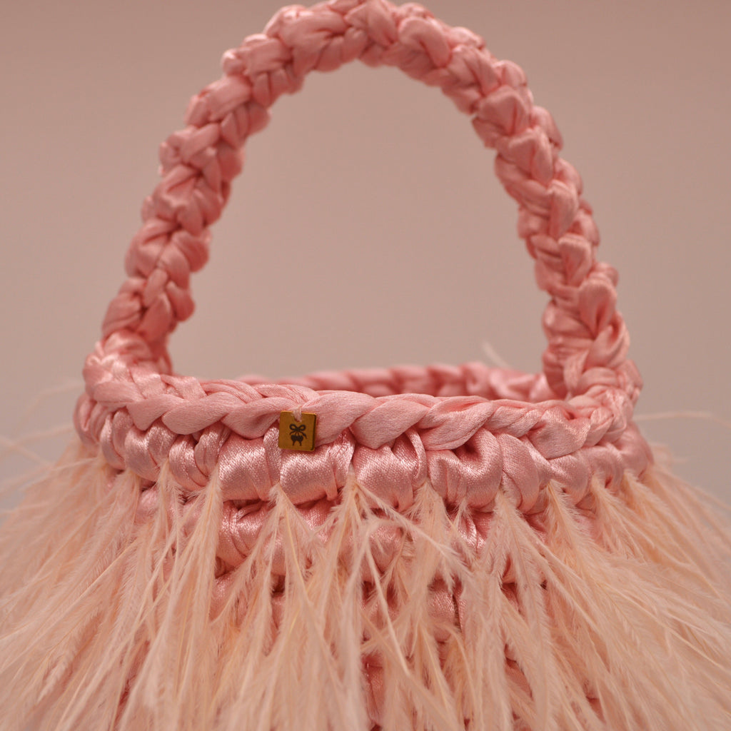 CAROLE — Mini Bag in Piume di Struzzo