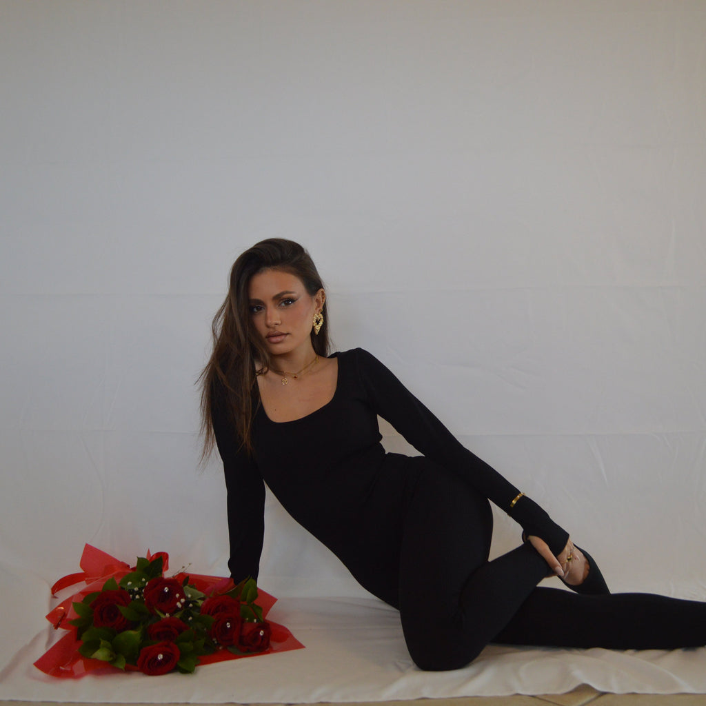 RIBBED JUMPSUIT