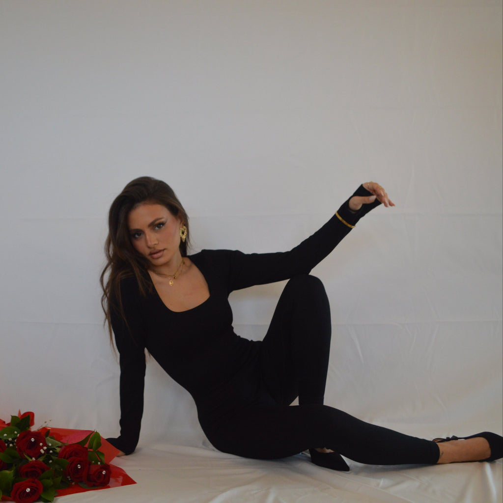 RIBBED JUMPSUIT